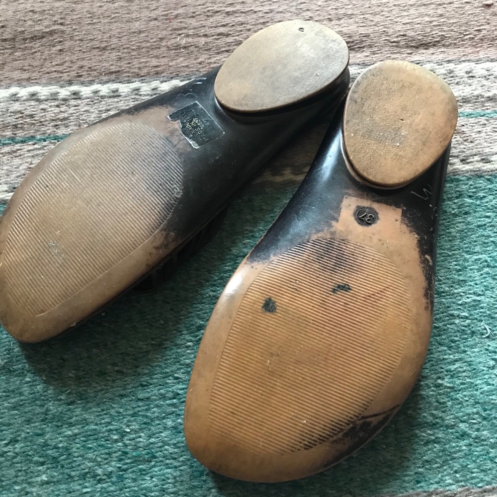 A. Gianetti Vintage Leather Beaded Sandals - Picture 3 of 4
